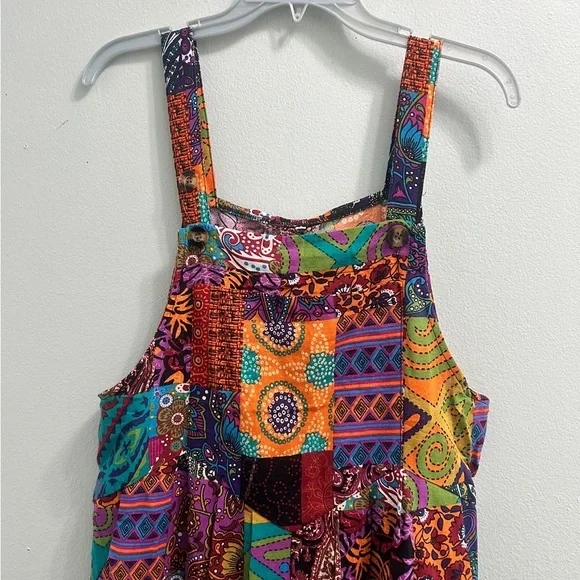 Hippie Patchwork print jumpsuit in size L - Picture 5 of 5